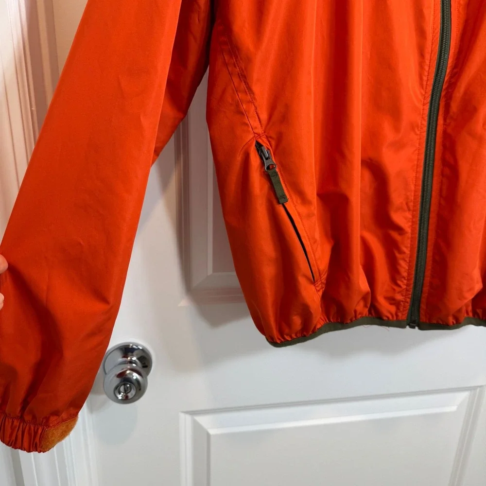 Polo Sport Ralph Lauren Orange Windbreaker Full Zip Jacket Mens XL